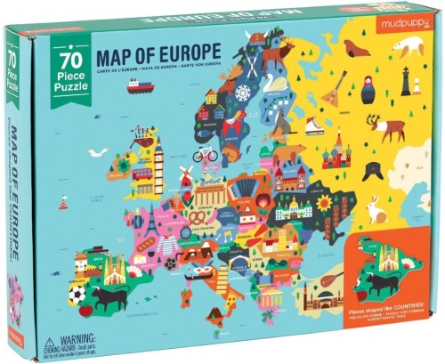 Mudpuppy Puzzel Geografisch Europa